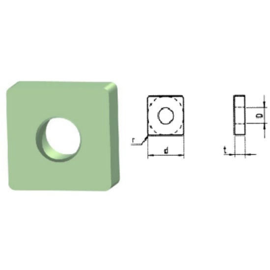 Picture of SNMA433 CC-513 Romay SNMA120412 CC-513 Square Negative Silicon Nitride 0.0470 1.19mm Radius Roughing